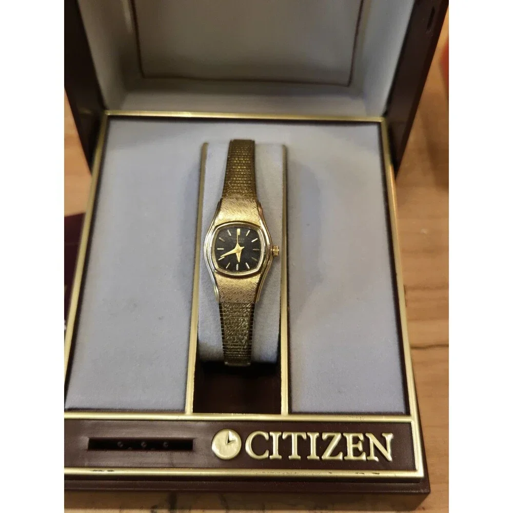Vintage Citizen Gold Tone Ladies' Watch. Original Box. 100% MINT. New Battery.